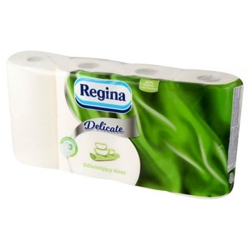 Regina Aloe Vera – Papier toaletowy celuloza, 3-warstwowy - Biały