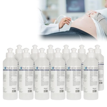 Nexodis żel do USG ultradźwięków Doppler KTG IPL hypoalergiczny 12x 250ml