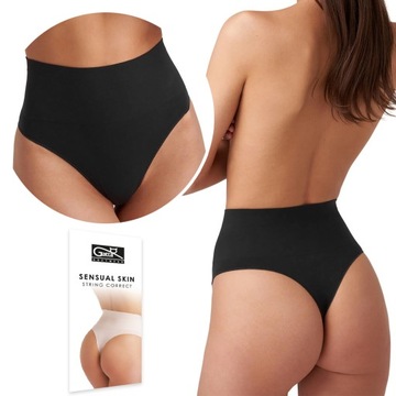 GATTA STRING CORRECT stringi z wysokim stanem majtki WYSZCZUPLAJĄCE - S