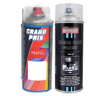 KAŻDY KOLOR SAMOCHODOWY + BEZBARWNY SPRAY 800 ML