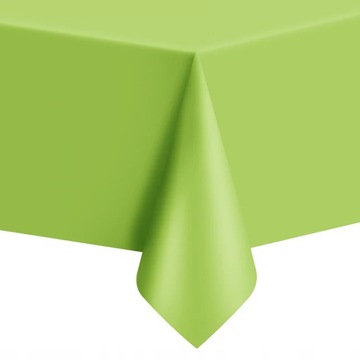 Obrus Foliowy Zielony Jednorazowy Piknikowy Stół Urodziny Duży 137x274cm