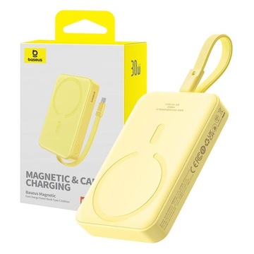 BASEUS MAGNETYCZNY POWERBANK 10000MAH ŁADOWANIE INDUKCYJNE 30W MAGSAFE