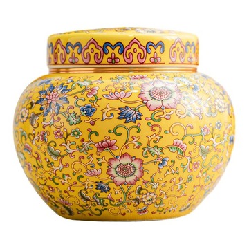 Ceramiczny słoik na imbir z pokrywką, ręcznie