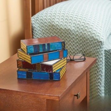 НАСТОЛЬНАЯ ЛАМПА С КНИГАМИ НОЧНАЯ ЛАМПА ДЕКОРАТИВНАЯ НАСТОЛЬНАЯ ЛАМПА