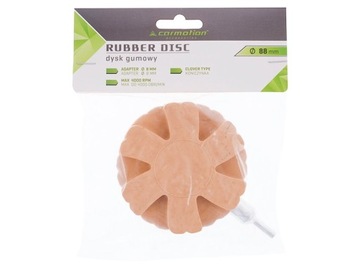 Диск резиновый для удаления клея, FI 90 мм, рифленый, резьба М8.