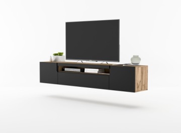 RTV Loft Industrial подвесной шкаф, черный, 200 см