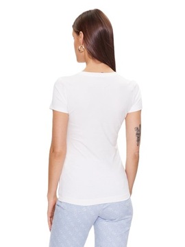 GUESS T-SHIRT - KOSZULKA BIAŁA DAMSKA M