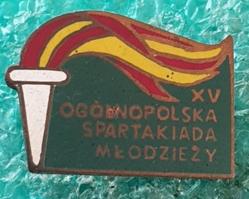 ODZNAKA XV OGÓLNOPOLSKA SPARTAKIADA MŁODZIEŻY