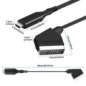 Совместимость с HDMI с силиконовым адаптером Scart