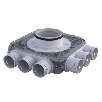 ROZDZIELACZ 6-KRÓĆCOWY 6X75/125MM DN75 VENTS