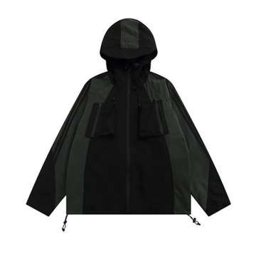 Oversized Vintage Hip Hop Color Block Men Women Ho