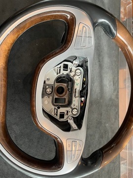 MERCEDES S TŘÍDA W222 W217 VOLANT KŮŽE DŘEVO