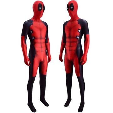 STRÓJ PRZEBRANIE KOSTIUM DEADPOOL COSPLAY SKIN KONWENT BAL KARNAWAŁ 170/176