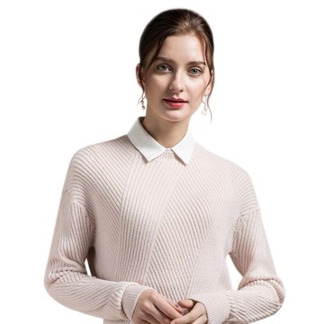 Рубашка с ложным воротником и застежкой на пуговицы