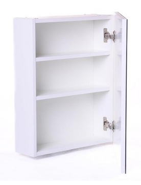 ШКАФ С ЗЕРКАЛОМ ДЛЯ ВАННОЙ 50 СМ - БЕЛЫЙ МАТОВЫЙ