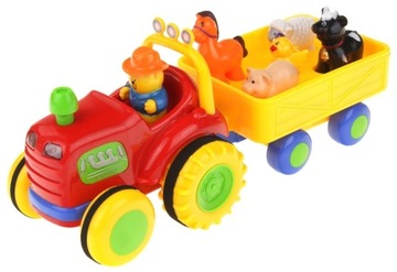 TRAKTOR FARMER ZWIERZĄTKA Z DŹWIĘKAMI ZWIERZĄT SAM JEŹDZI