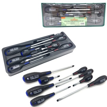 WKRĘTAKI ZESTAW 8 ŚRUBOKRĘTÓW WKRĘTAKÓW Z WKŁADKĄ