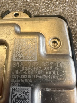 AUDI Q5 A8 MĚNIČ MODUL LED 80A907397D