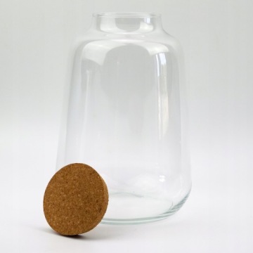 Баночка с пробкой ФОНАРЬ 30см ЛЕС В БАНКЕ