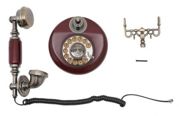 Antiqe telephone obrotowy telefon vintage retro w stylu antycznym ozdoba