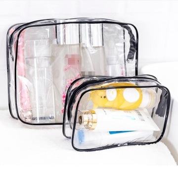 СУМКА ДЛЯ КОСМЕТИКИ из ПВХ ПРОЗРАЧНАЯ СУМКА ДЛЯ КОСМЕТИКИ СУМКА ДЛЯ ХРАНЕНИЯ МАКИЯЖА ВОДОНЕПРОНИЦАЕМАЯ СУМКА ДЛЯ ХРАНЕНИЯ