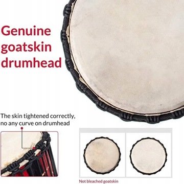 8-дюймовый барабан Джембе Африканский барабан