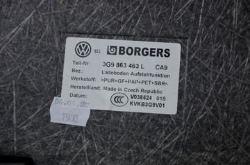 VW PASSAT B8 KOMBI PODŁOGA BAGAŻNIKA 3G9863463L