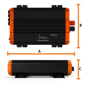 Автомобильный инвертор UROUK 12 В 230 В 3000 Вт 6000 Вт Инвертор чистого синуса