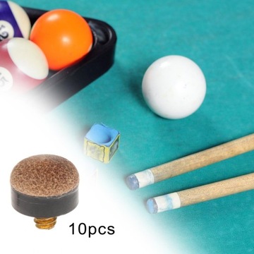 10 шт. портативные жесткие навинчивающиеся насадки для бильярдного кия