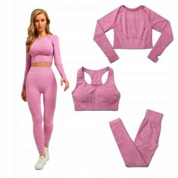 КОМПЛЕКТ ЖЕНСКИХ СПОРТИВНЫХ ЛЕГГИНСОВ, ФОРМА ДЛЯ ЗАЛА