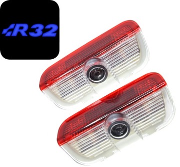 LED Projektor VW Golf V Mk5 Logo R32 R 32 lampka