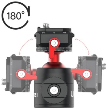 Цельная панорамная головка ULANZI U-70, быстроразъемный разъем Arca Swiss 1/4 и 3/8.