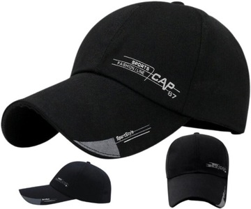 Мужская винтажная бейсболка Cotton Sport, джинсы, черное лето