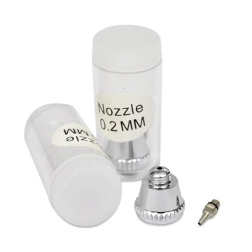Aerograf/pistolet do malowania natryskowego + dysze 0,2 / 0,3 / 0,5 mm