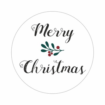 Naklejki MERRY CHRISTMAS OZDOBNE 10 SZTUK TANIE