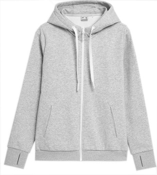 4f Bluza Chłodny Jasny Szary Melanż r. XS