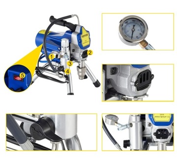 ПОКРАСОЧНЫЙ ГЕНЕРАТОР ГИДРОДИНАМИЧЕСКИЙ КРАСКОРАСПЫЛИТЕЛЬ 3300PSI 2200ВТ