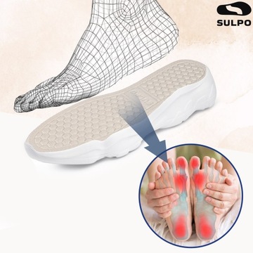 Противопотовые стельки для повседневной обуви, нежный массаж.