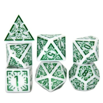 FANTASOS - BÓG SNÓW FANTASTYCZNYCH ZESTAW 7 KOŚCI KOSTEK RPG