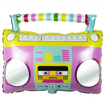 Balon foliowy radio Boombox, 48x40 cm