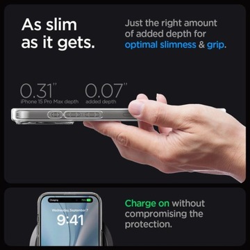 Чехол Spigen Ultra Hybrid Mag с MagSafe для iPhone 15 Pro Max — белый
