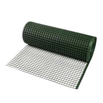 Siatka RABATOWA plastikowa zielona 0,8x25m, 17x17mm 210g/m2