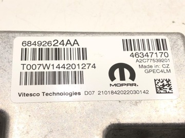 JEDNOTKA MOTORU JEEP COMPASS MP 68492624AA 1.5 131KM ŘÍZENÍ MODUL