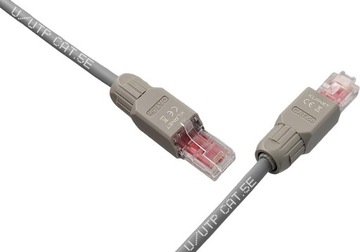 Вилка RJ45 UTP, КАТ. 5E, БЕЗ ИНСТРУМЕНТОВ, С ВИНТАМИ