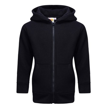 FBK04 r. 134/140 MODNA DZIECIĘCA BLUZA DRESOWA Z KAPTUREM ROZPINANA