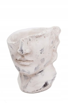 WAZON głowa twarz z betonu DONICZKA OSŁONKA