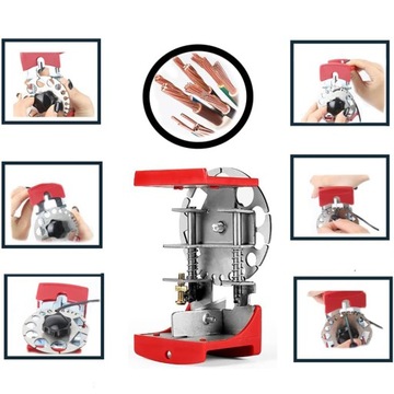 РУЧНАЯ БАРЬЕРНАЯ МАШИНА ДЛЯ КАБЕЛЬНЫХ ПРОВОД, РАЗЪЕДИНИТЕЛЬ + НОЖИ 10 ШТ.