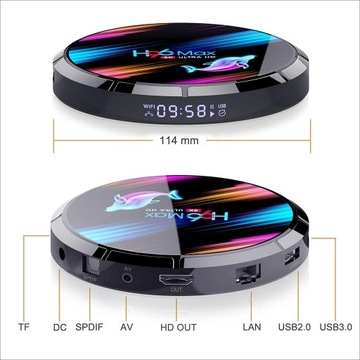 Smart H96 Max X3 Dual Wi-Fi HDMI 2.1 A55 Box 4 ГБ