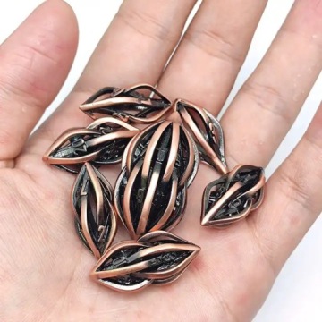 НАБОР ИЗ 7 МЕТАЛЛИЧЕСКИХ РПГ-КУБИКОВ MYSTERIUM COPPER