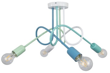 LAMPA DZIECIĘCA ŻYRANDOL PASTELE PLAFONIERA KOLORY